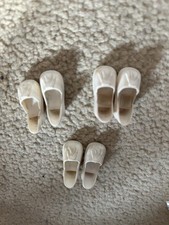 3 Pairs Of White Sindy Doll