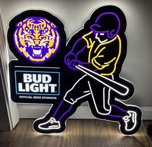 Lsu tigers baseball bud - tigers, light