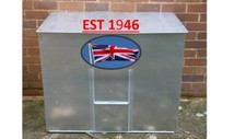 500 KG  LARGE COAL BUNKER  GALVANISED STEEL RUST & RODENT PROOF,COAL,WOOD FIRE 
