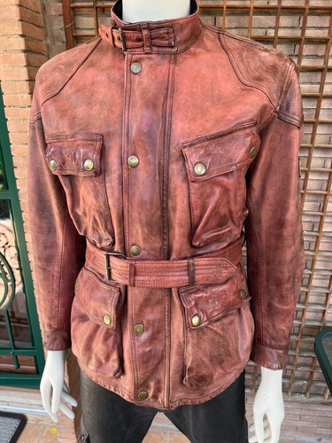 Belstaff heavy leather jacket - belstaff,