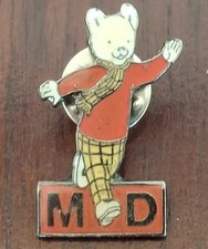 Rupert Bear Enamel Pin Badge
