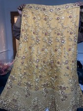 Yellow/gold Colour Unstitched