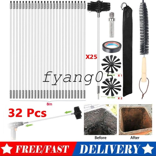 32x flexible chimney sweep - chimney, set