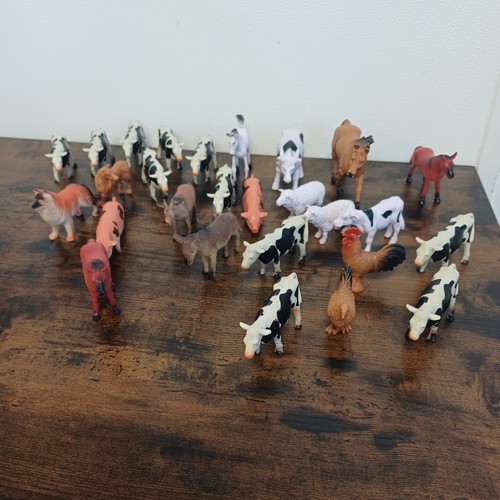 Plastic toy farm animals - farm,
