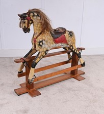 Antique Wooden Rocking Horse