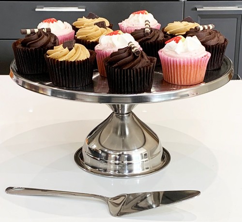 Stainless steel cake stand - cake,