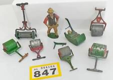 Vintage antique lead Pixyland Kew and other lawnmower garden rollers etc 847