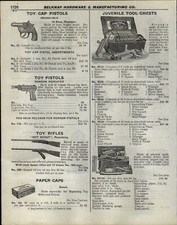 1925 PAPER AD Toy Ronson Repeater Pistol Invincible Cap Gun Boy Scout Rifle 
