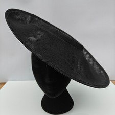 black large wide brim DIY fascinator base wedding hat Kentucky Derby Ascot