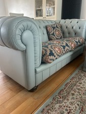 Baby Blue natuzzi leather