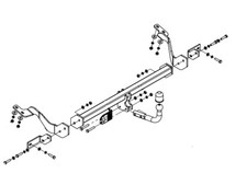 Swan Neck Tow Bar For Vauxhall