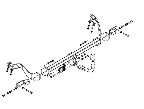 Swan neck tow - swan,
