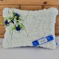 Funeral Tribute Pillow Artificial Silk Flowers Dad Son Brother Uncle Grandad