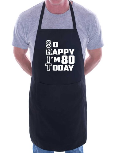 Apron funny 80th birthday - ,