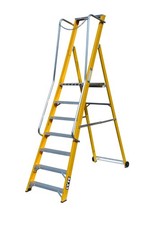 Lyte MagnaStep GRP Wide Platform Step Ladder NYFWP| 28 Step | EN131 | UK Made