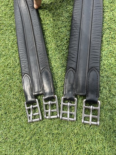 Wembley black leather girth - wembley,
