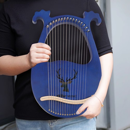 Lyre harp string blue - harp,