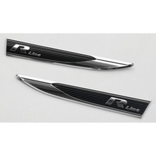 Original VW Polo 6 (2G) R-Line badge set side fender emblem tuning OEM