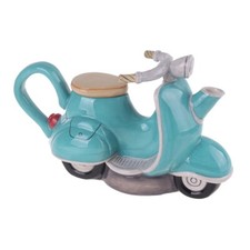 Teapot Handmade Ceramic Motorcycle 4 Cups Retro Handmade beautiful ceramics.....