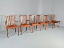 6 Vintage Teak Dining Chairs