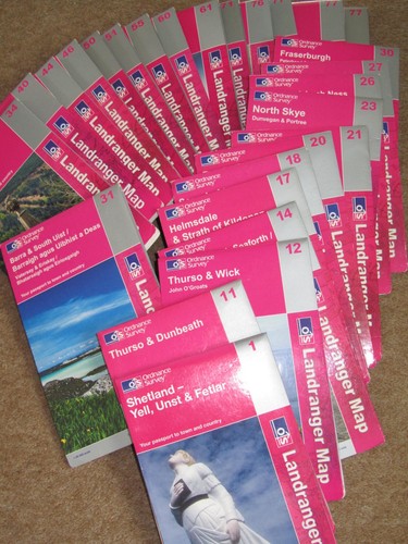 Ordnance survey landranger - os,