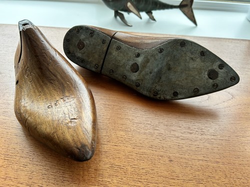 Pair antique wooden full - pair, of