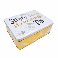 Bright Side Stuff That Doesn't Go Anywhere Else Storage Tin - Handy Storage Tin