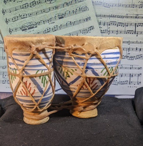 Vintage african hand drums - african,