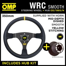 PEUGEOT 106 RALLYE 1.3 91-96 OMP WRC 350mm SMOOTH LEATHER STEERING WHEEL & HUB