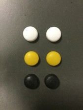 BMW Genuine Number Plate Screw Cover Caps Yellow White Black Set