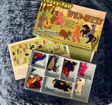 Vintage 1972 Fuzzy-Felt Wild