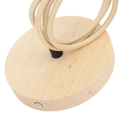E27 wooden pendant light - wooden, bulb