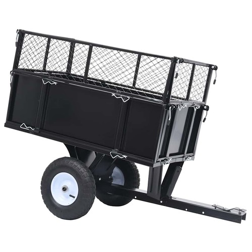 Tipping trailer for lawn mower - tipping,