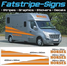 HORSEBOX VINYL GRAPHICS STICKERS DECALS CAMPER VAN MOTORHOME HORSE PONY TRAILER