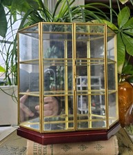 Vintage Glass & Brass Curio
