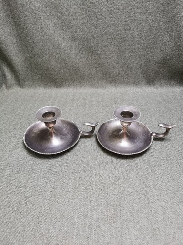 Pair vintage silver plated - pair,