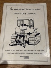 Fiat Crawler Operators Manual