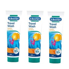 3x Dr Beckmann Travel Wash up to 20 Washes 100 ml