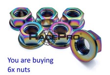 Triumph TITANIUM Sprocket Nuts Kit Street Triple 675 (2007 on) 7 Colour Options