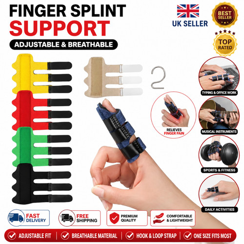 Finger splint brace support - finger,