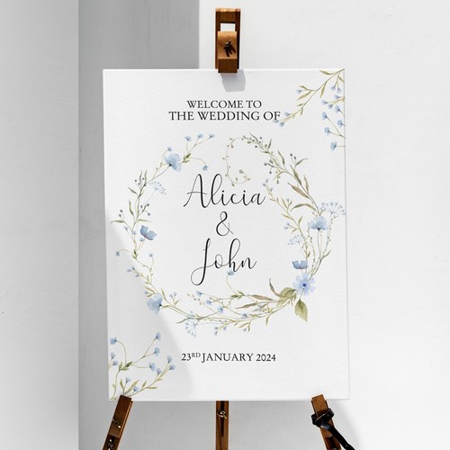 Wedding welcome sign - welcome,
