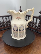 Vintage Decorative Masons Ironstone Ianthe Liberty London Jug Pastel Blush Cream