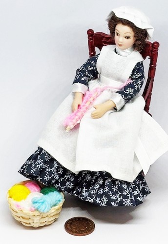 Dolls house maid rocking - house,