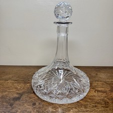 Vintage cut crystal ships - cut,