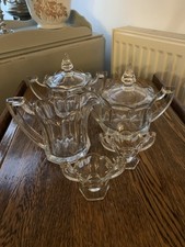 Chippendale Glass Jug, Bowls