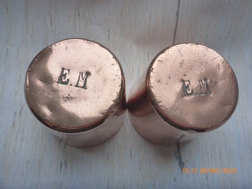 Antique copper jelly moulds - antique,