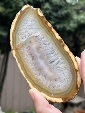 Brazilian Agate Crystal Slice