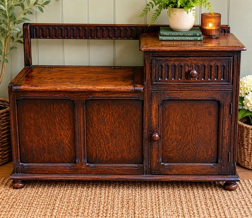 Vintage oak hall - oak, storage