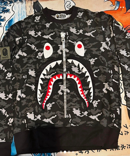 Bathing ape bape shark camo - a,