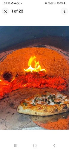 Wood fired pizza oven mosaic - pizza,